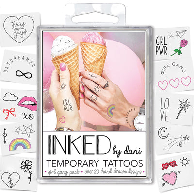 Girl gang tattoo pack non toxic tattoos the share with your friends