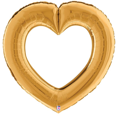 Gold Linking Heart Balloon