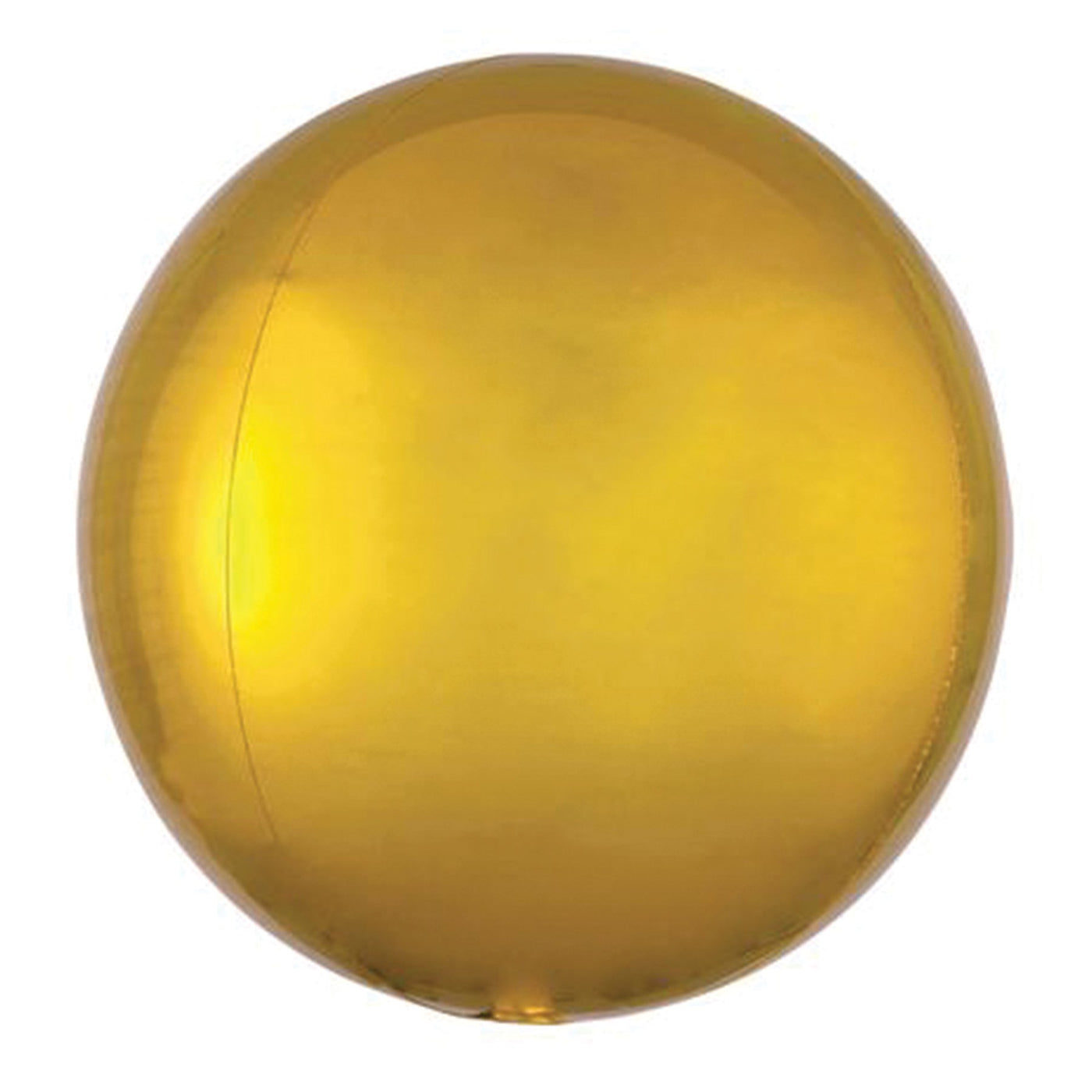 Gold orb Mylar balloon