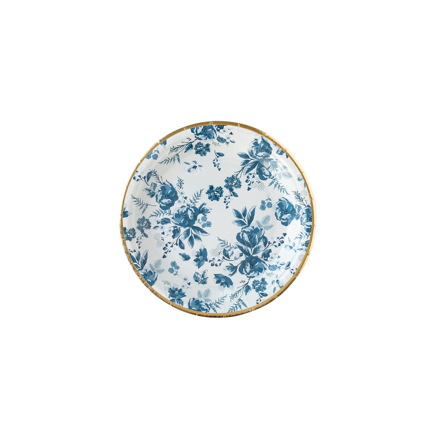 Navy Floral Plates