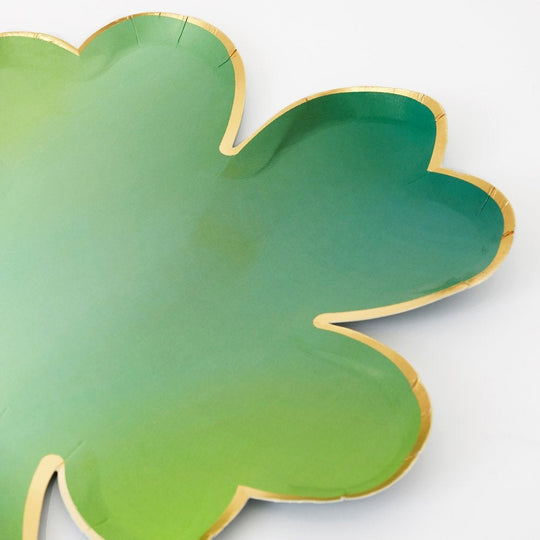 St Patrick's Day Clover Plate