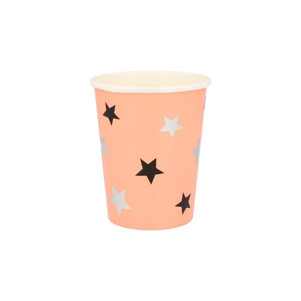 Pastel Halloween Star Pattern Cups
