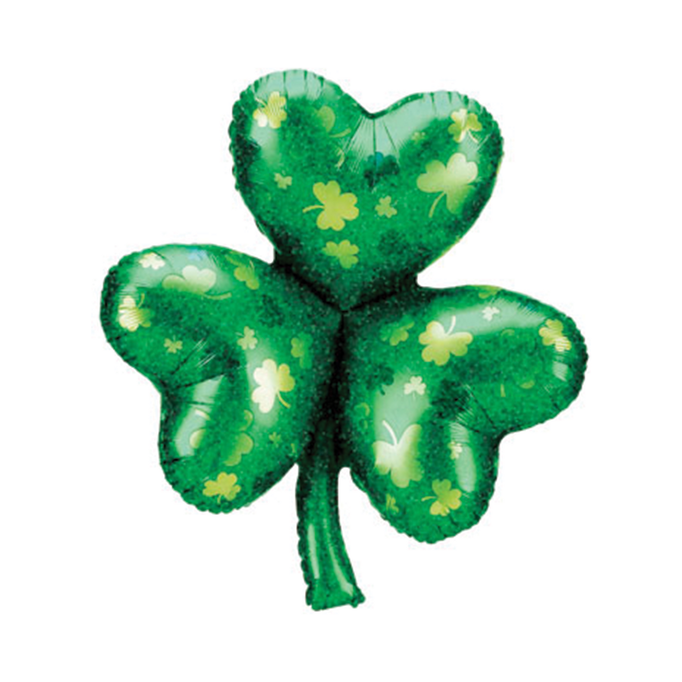 Shimmering Holographic Shamrock Balloon perfect for your St. Patrick's day party