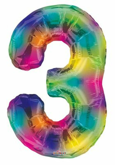 Multicolor Number Balloons