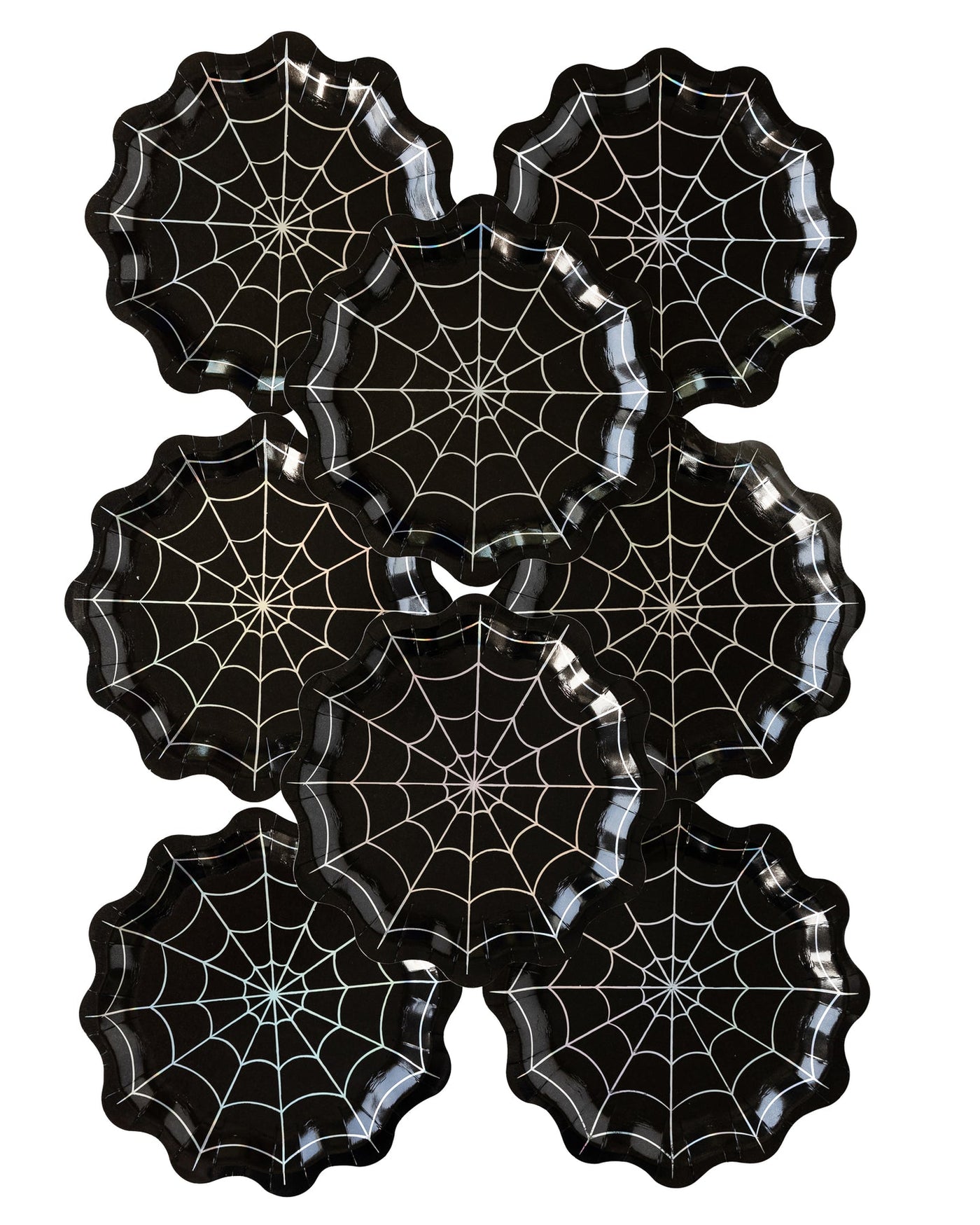 Holographic Spiderweb Plates