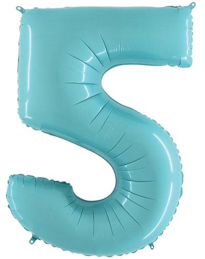 Pastel Blue Number Balloons