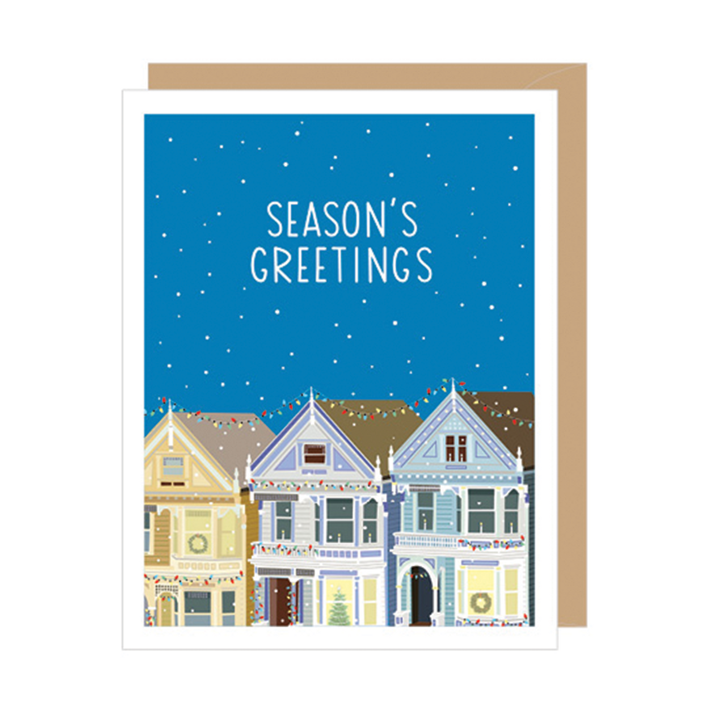Season's Greeting's Holiday Homes Card