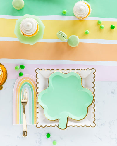 St Patrick's Day Shamrock Plate