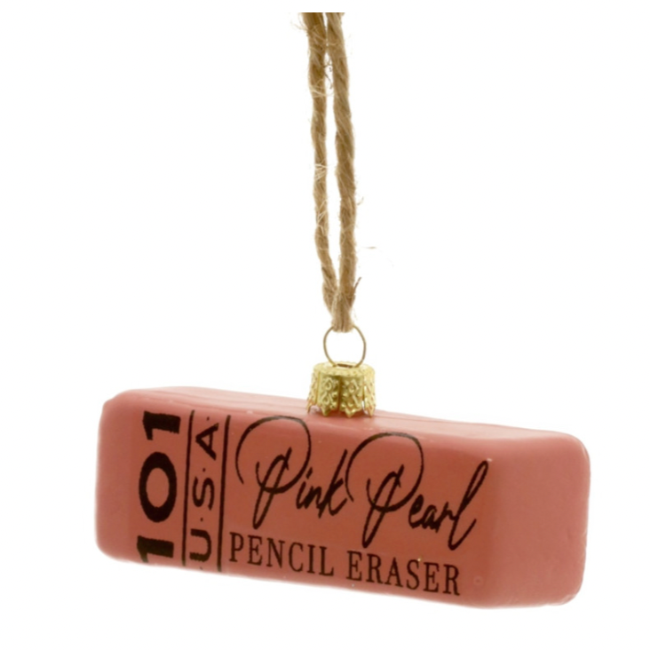 Pink Eraser Ornament