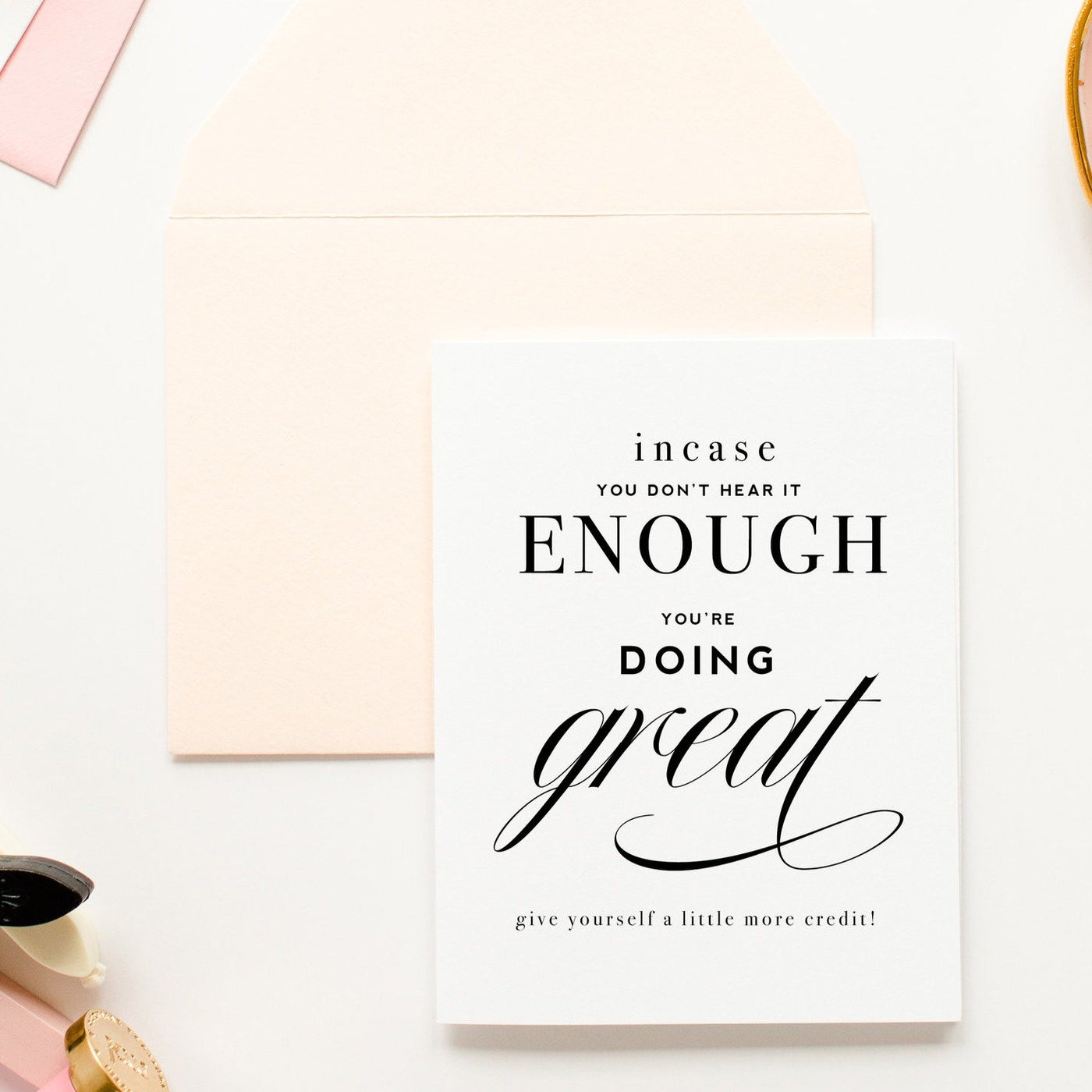 You're-Doing Great Encouragement Greeting Card