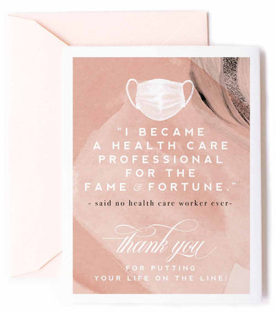 Thank You Health Care Worker Appreciation Card