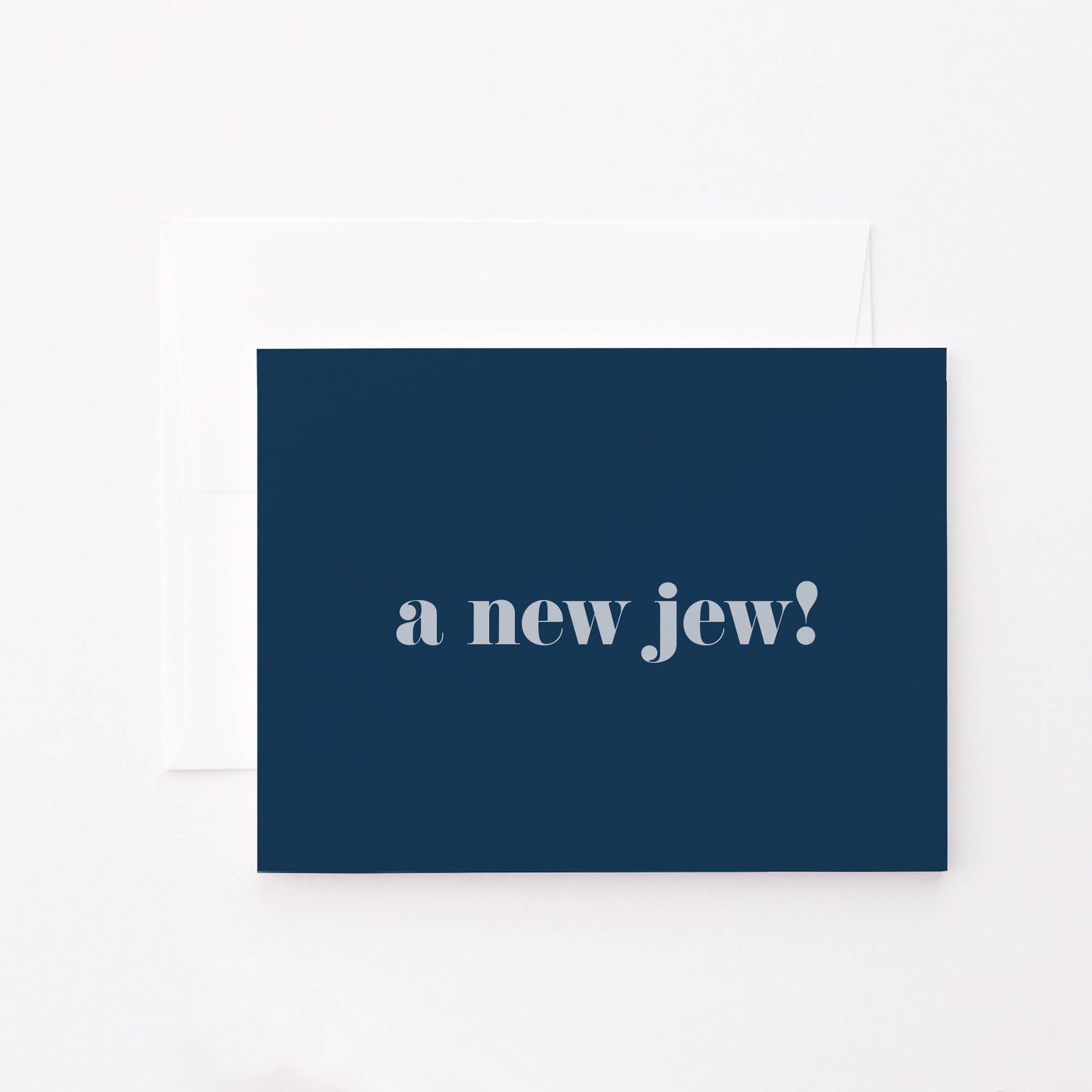 A New Jew! Blue Greeting Card