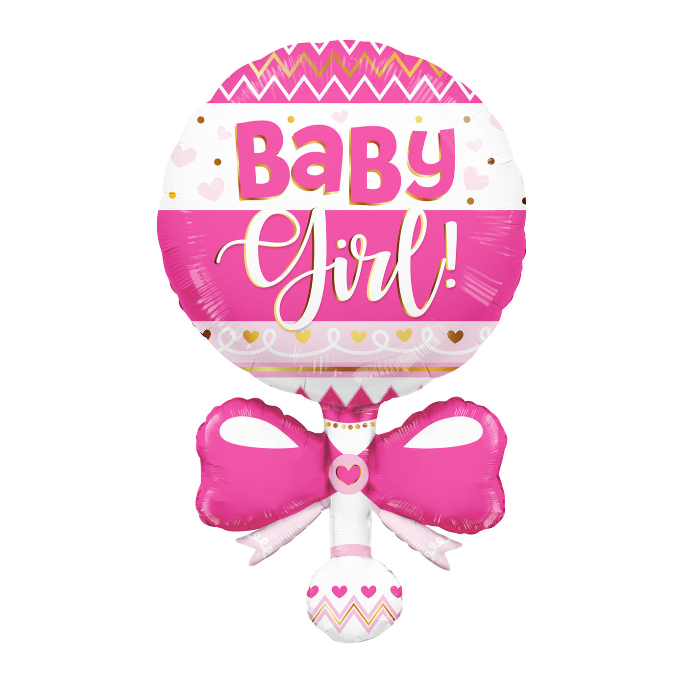Baby Girl Rattle Balloon