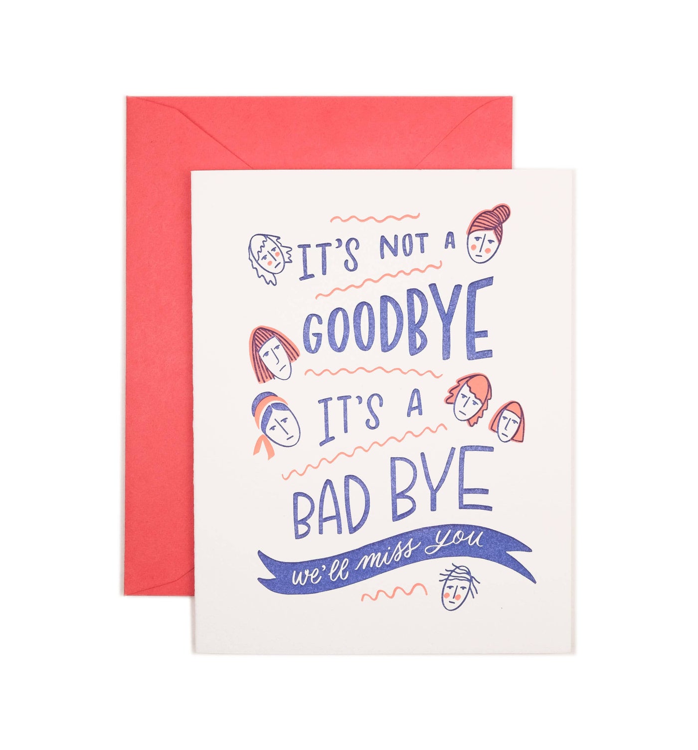 We'll Miss You Greeting Card
