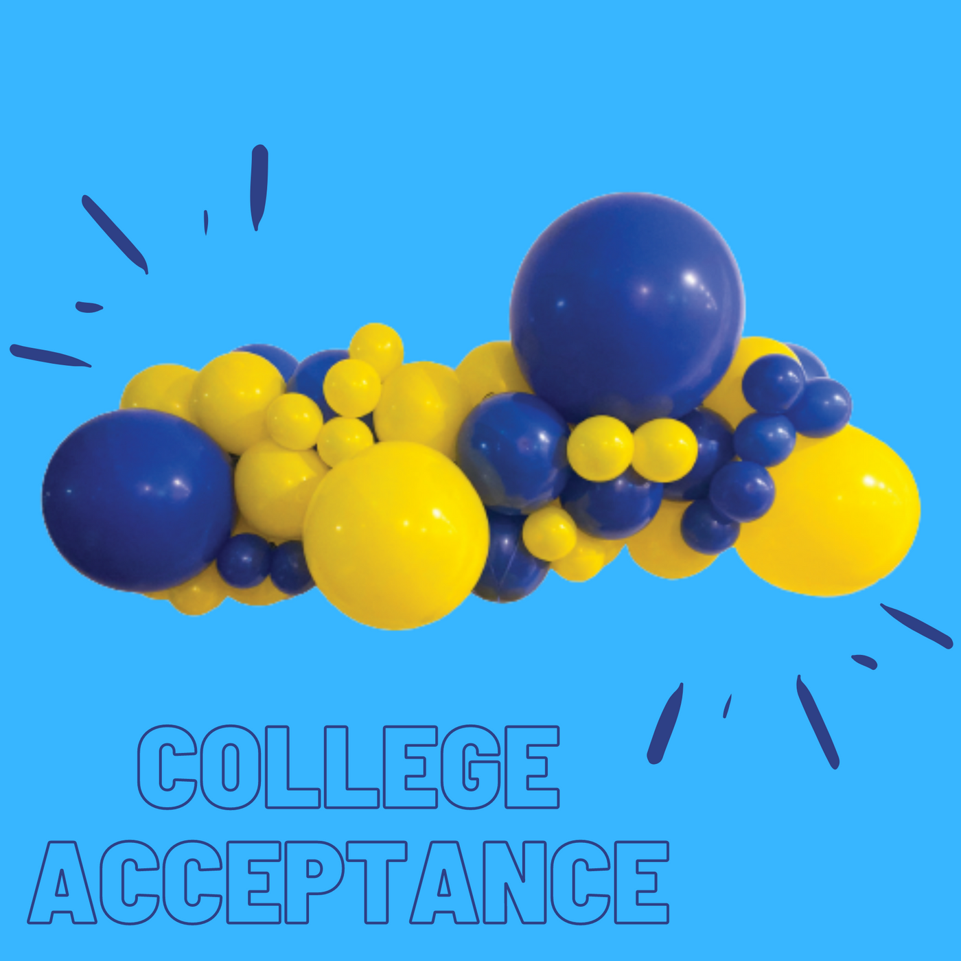 College Acceptance Balloon Garland
