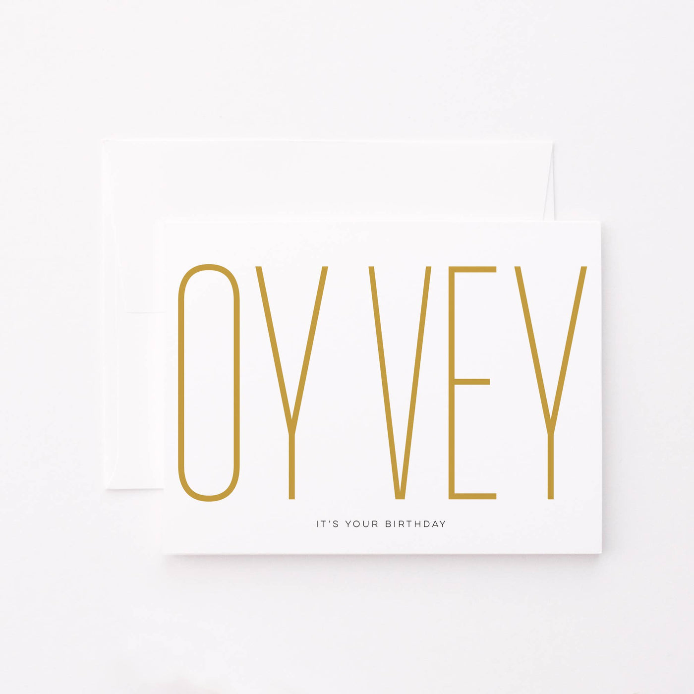Modern Oy Vey Birthday Card