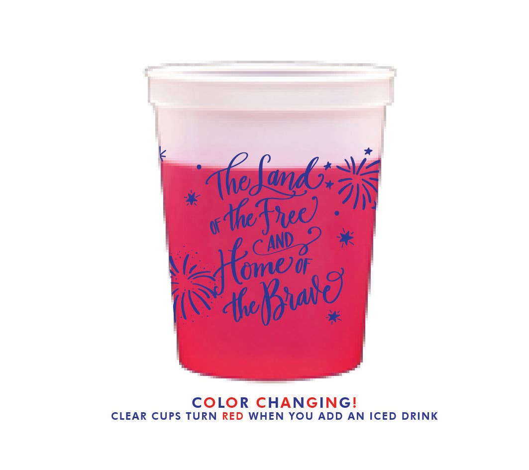 4th of July Color Changing Cups