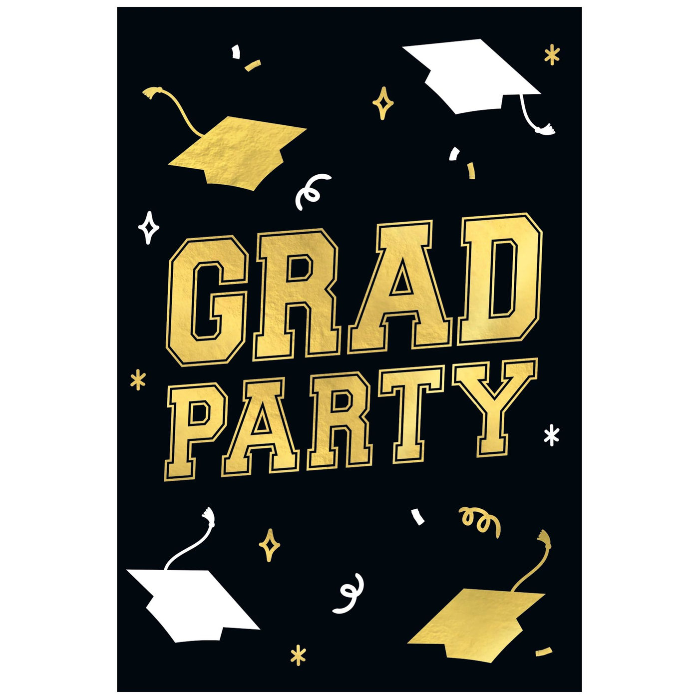 grad party card Flourished 5x7 Stationery by pottsdesign Black Graduation Party Invitations Graduation Party Card, EDITABLE Advice