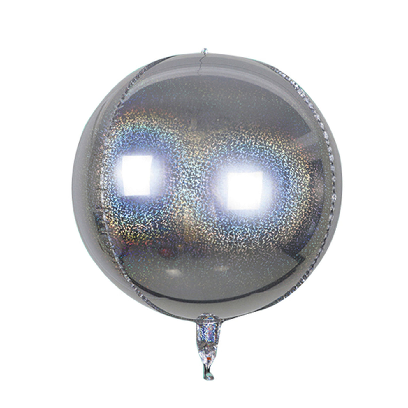 Silver 22" Holographic Sphere Balloon