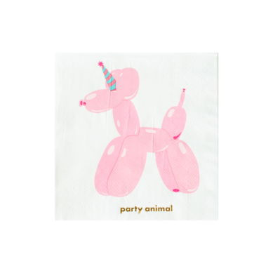 Party Animal Balloon Dog Cocktail Napkins