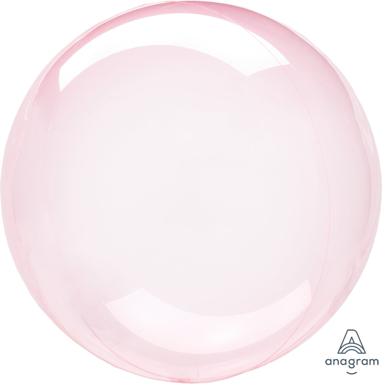 10" Pink Orb Iridescent Balloon