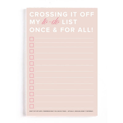 Crossing It Off My To-Do List Productivity Notepad