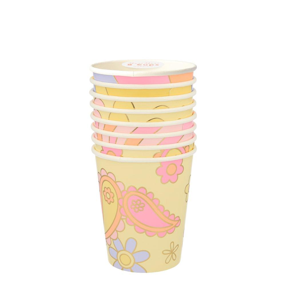 Psychedelic 60s Cups