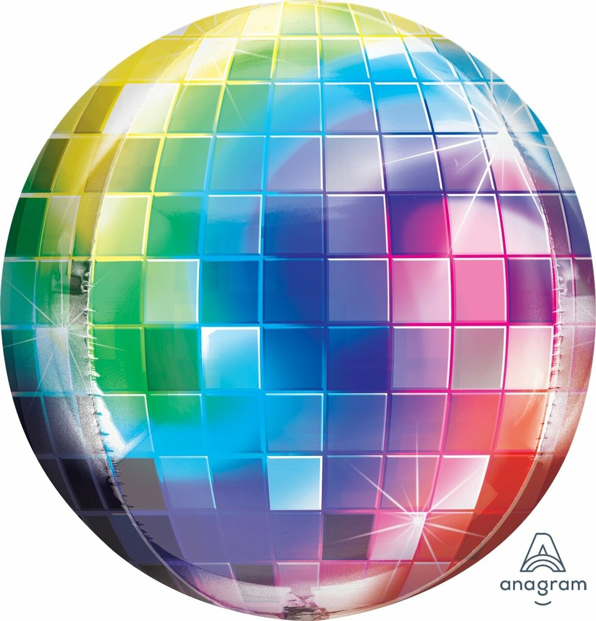 Rainbow Disco Ball Orb