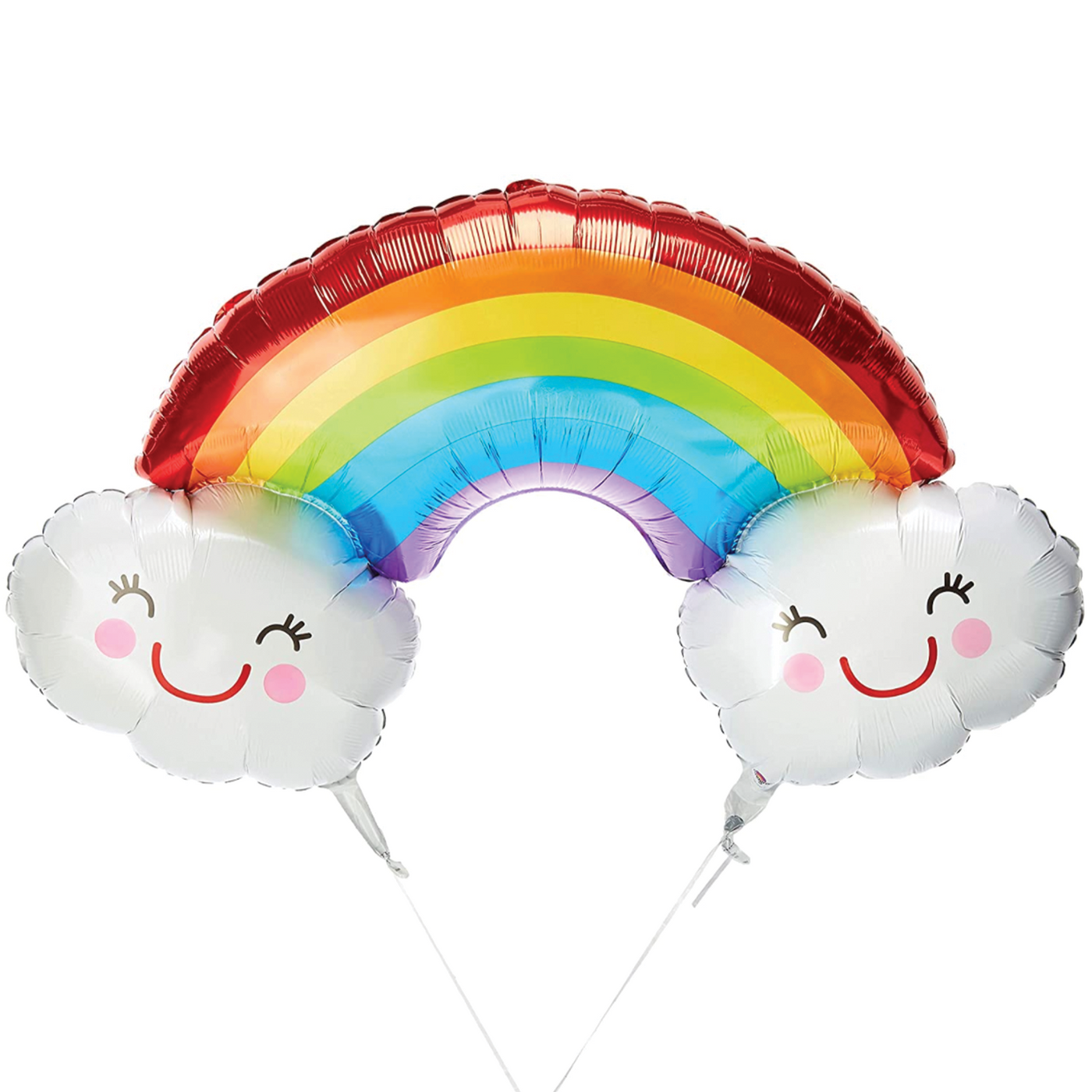 Rainbow Balloon with Clouds