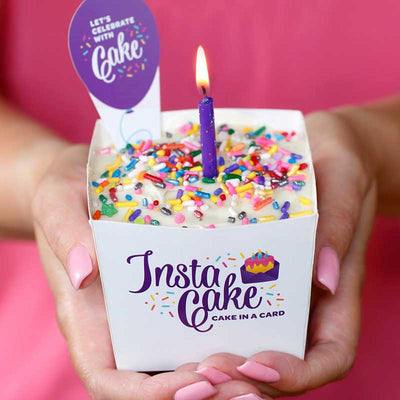 Happy Birthday Cake Card - Teal