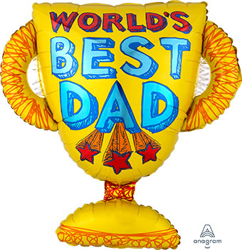 World's Best Dad Trophy Balloon